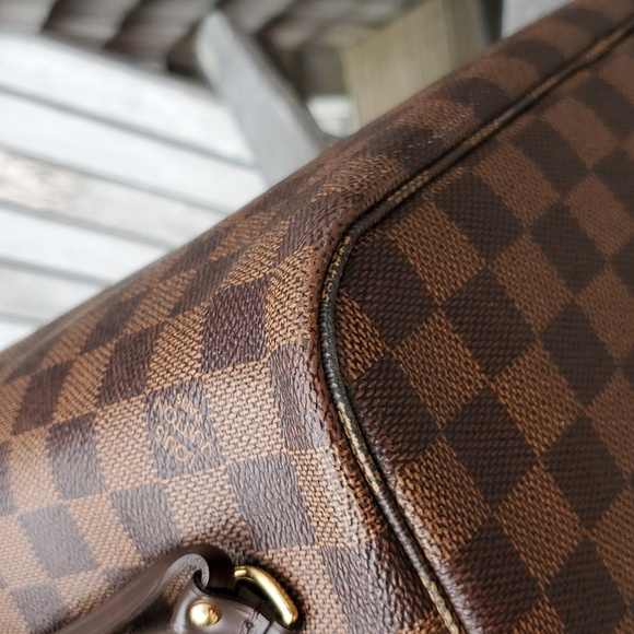 Louis Vuitton NEVERFULL MM Damier Ebene in cherry - Picture 13 of 16